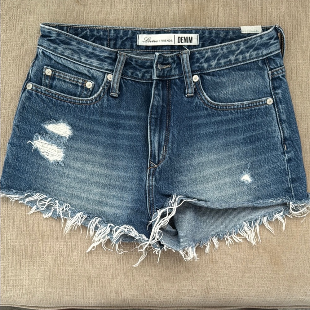Lovers and Friends Women's Blue Denim Shorts